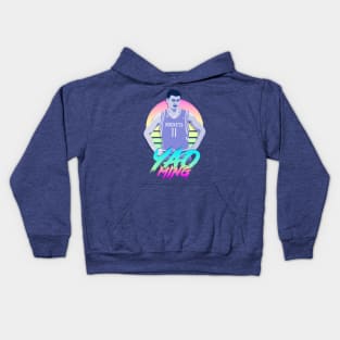 Yao Ming Retro Futuristic Aesthetic Kids Hoodie